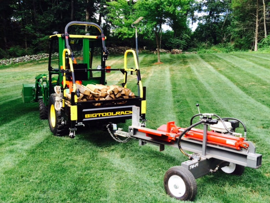 john deere tractor using the ultimate rack with towball to tow trailer 