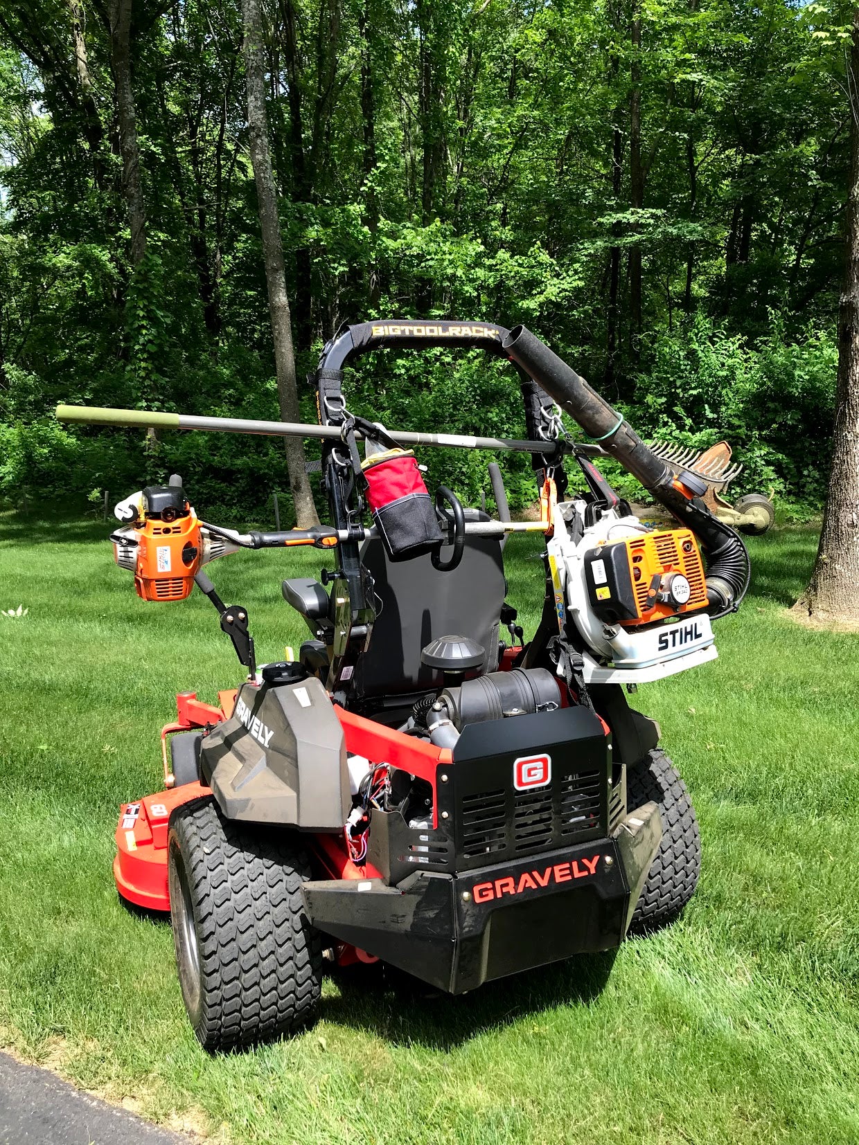 big tool rack rops rack carry brush cutter blower chainsaw rake shovel garden tool from 626 group in Australia