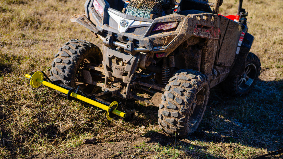 Tow Hitch Mounted DOUBLE Barbed Wire Unroller 626group