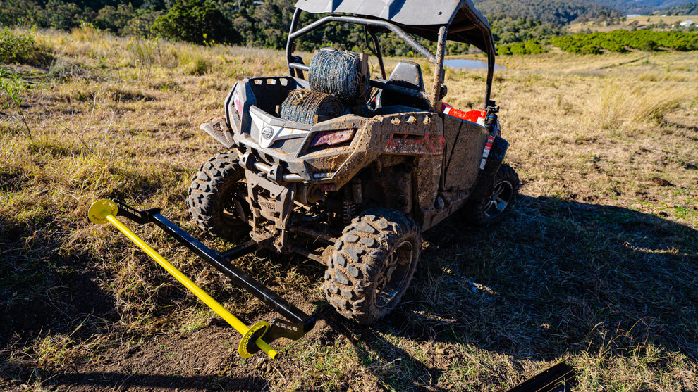 Tow Hitch Mounted Fencing Wire (ringlock) Mesh Sheet Unroller 626group